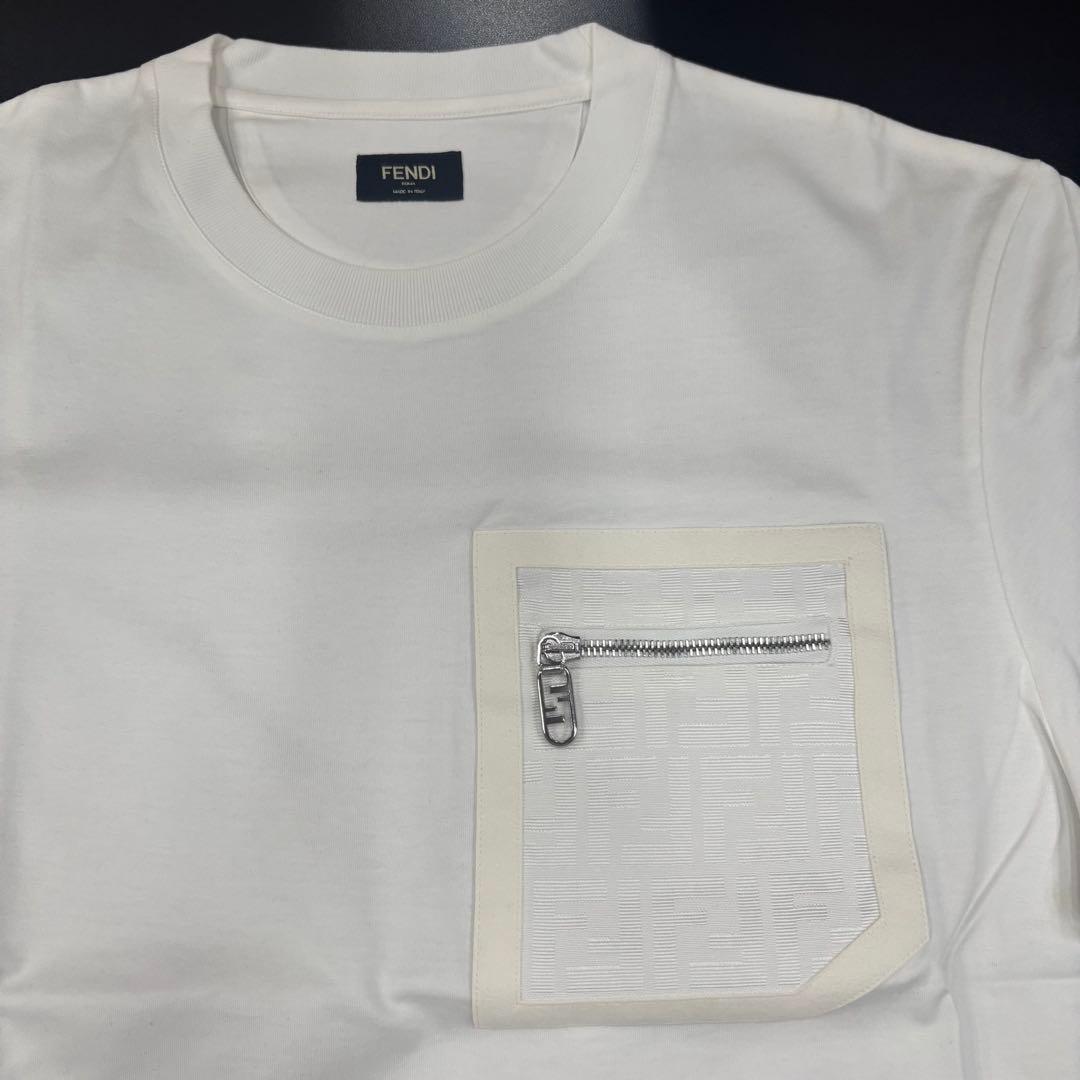 FENDI フェンディ Tシャツ 半袖 ホワイト メンズ