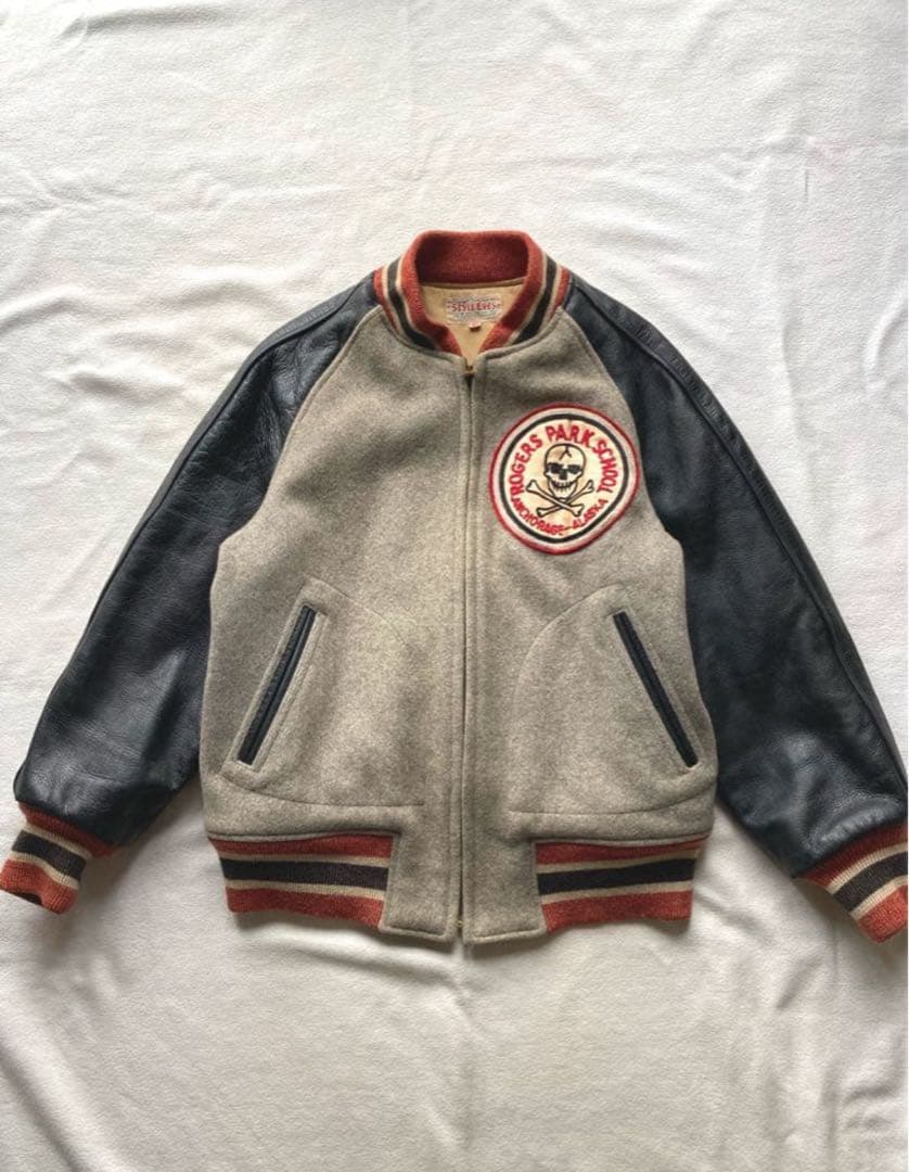 東洋エンタープライズ　STYLE EYES 袖レザー　スタジャン　タロン