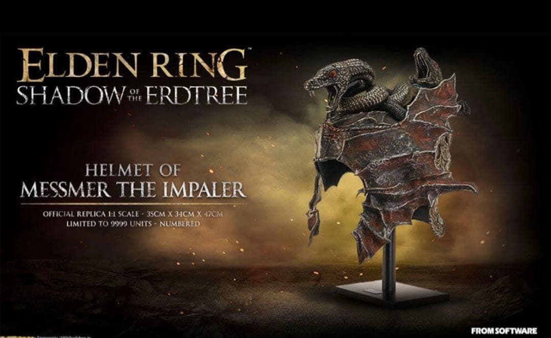 Elden Ring 「串刺し公、メスメル」1/1スケール ヘルメット レプリカ