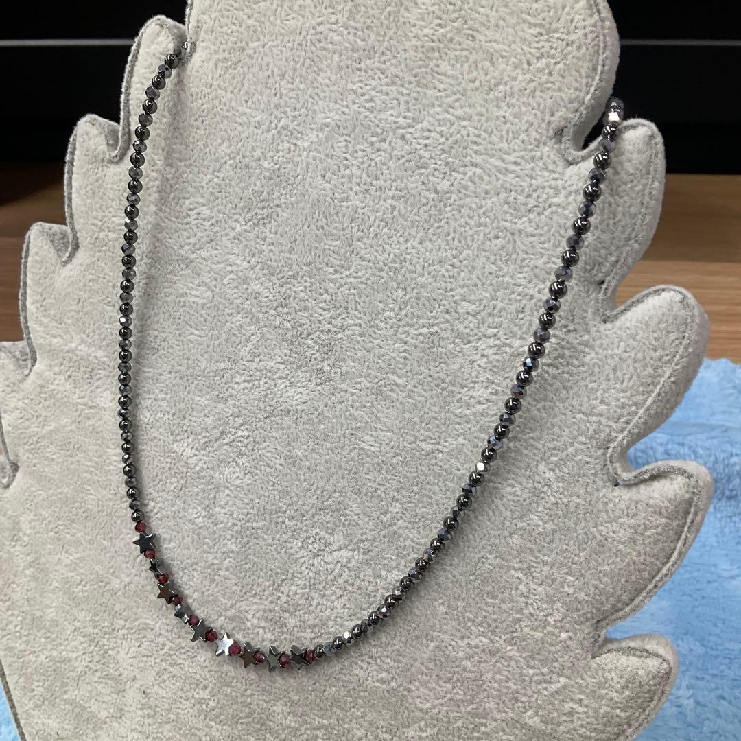 磁気ネックレス　ハンドメイド　#77 ステンレス