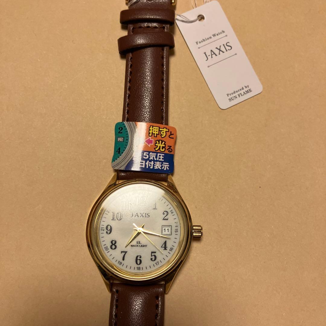 j-axis メンズ腕時計　新品クオーツ稼働品