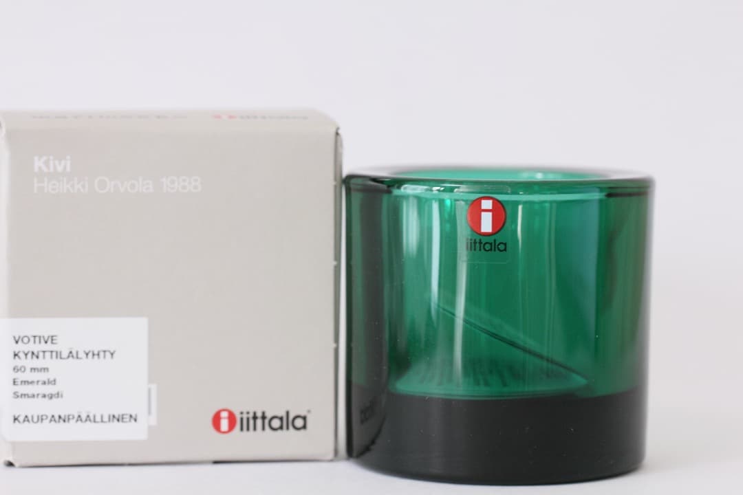 5652 kivi エメラルド　イッタラ　iittala キャンドルホルダー