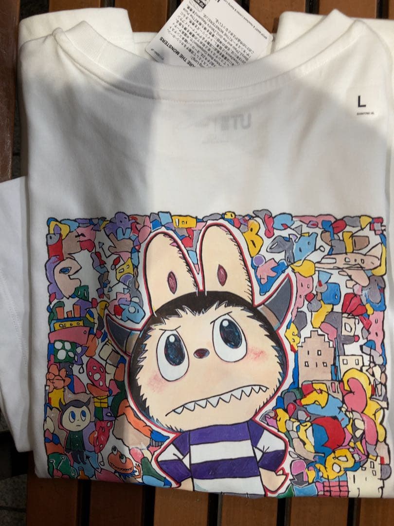 ユニクロ UNIQLO POPMART UT ポップマート　ラブブ 白 L