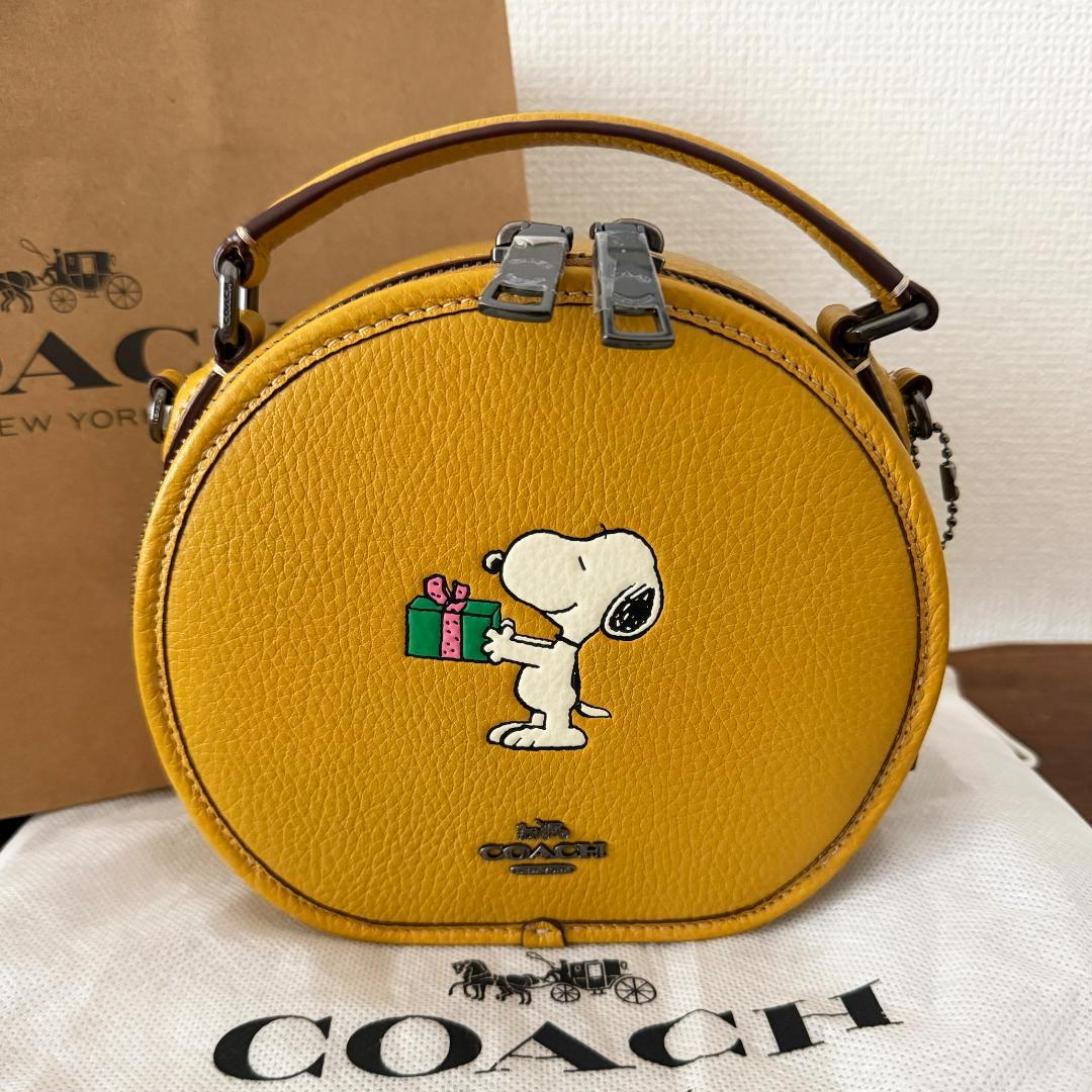 【美品】COACH X PEANUTS スヌーピー ショルダーバッグ CF290