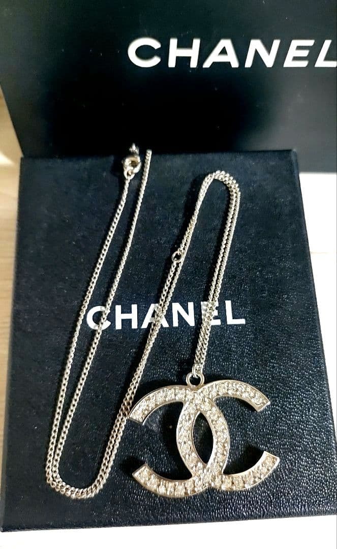 専用ページ　CHANEL✨美品✨ココマーク♡両面ラインストーンネックレス✨