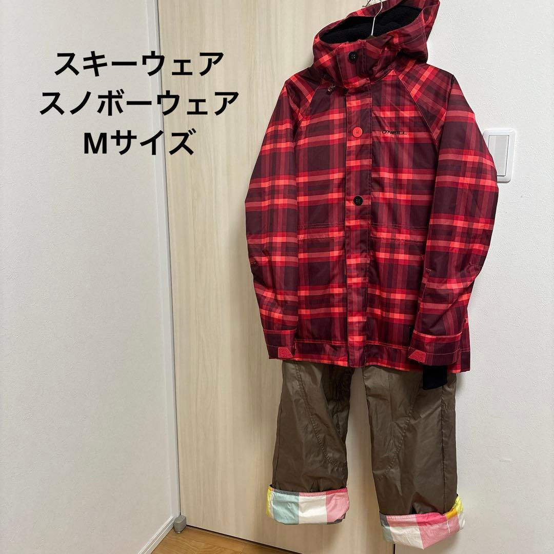 美品‼️スキーウェアセット　スノーボードウェア　Mサイズ　チェック柄