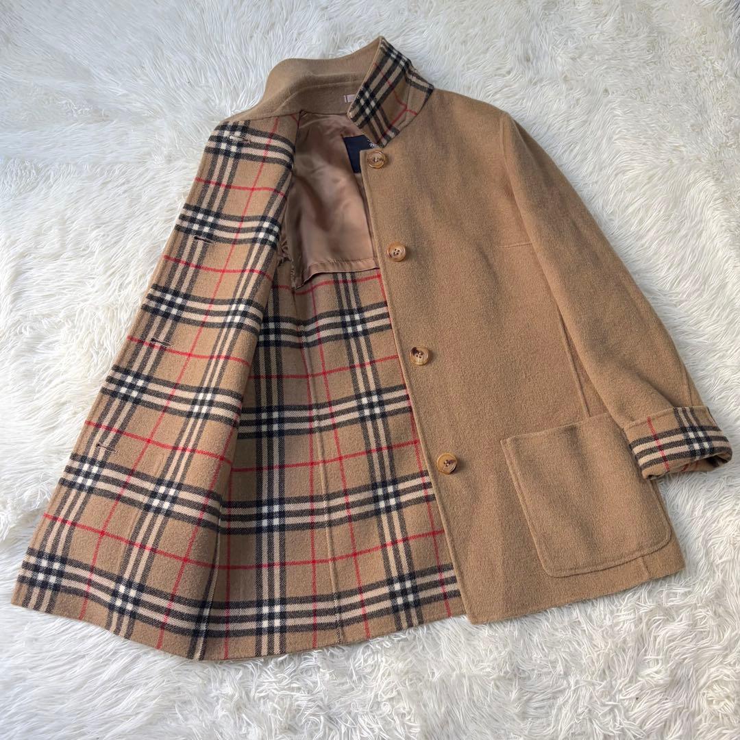愛莉様専用BURBERRY カシミヤ混 ダブルフェイス コート ノバチェック キ