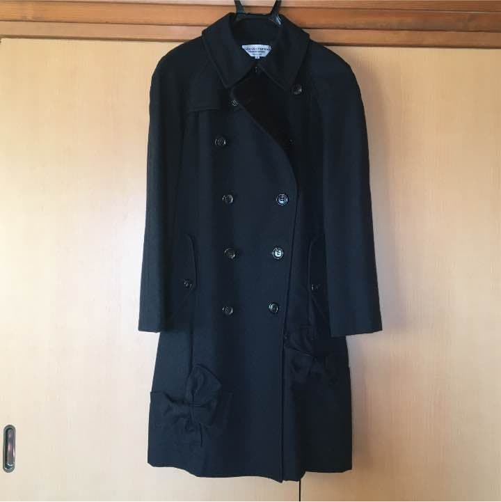 D*在様 コムデギャルソン ローブ リボンコート ネイビー