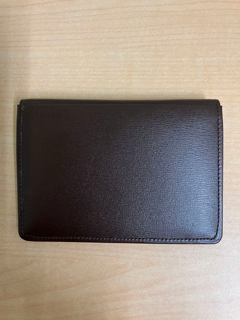 PRARE ブラウン レザー カードケース