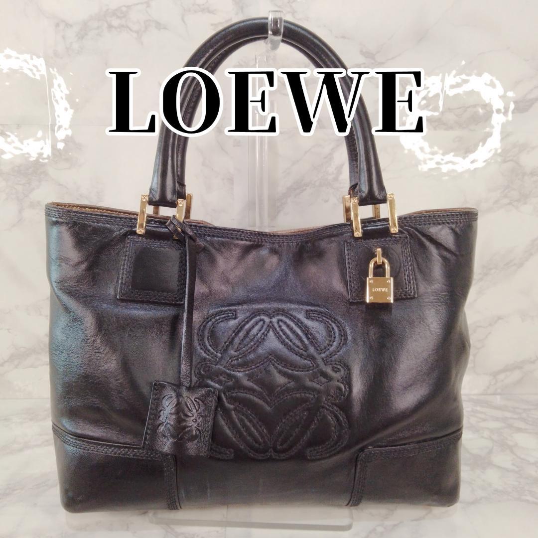 LOEWE ロエベ  アナグラム ハンドバッグ ブラック 黒