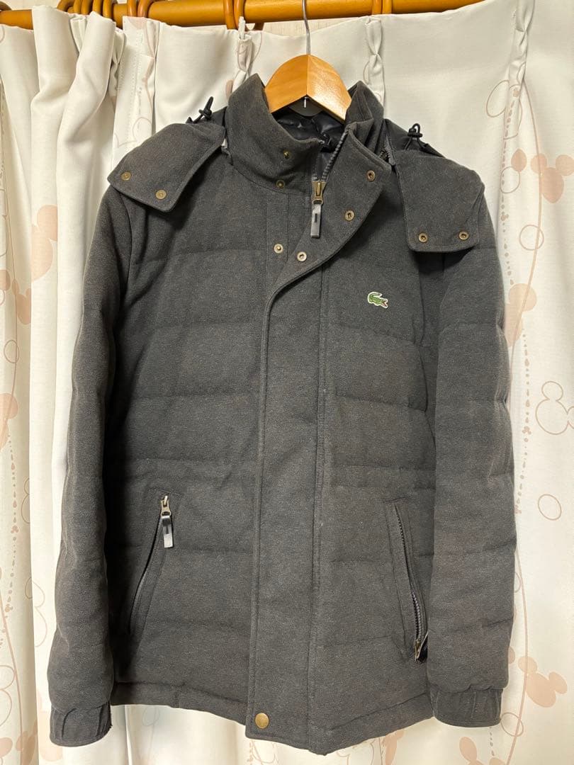LACOSTE ダークグレー ダウンジャケット 46/2
