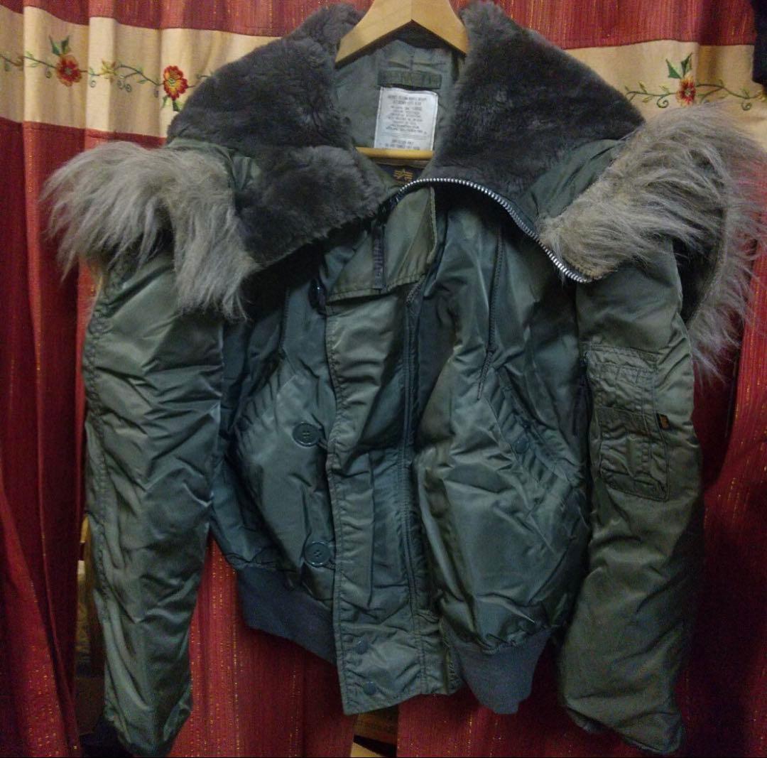 90s Y2K alpha ファー フライト ジャケット N2B アメカジ