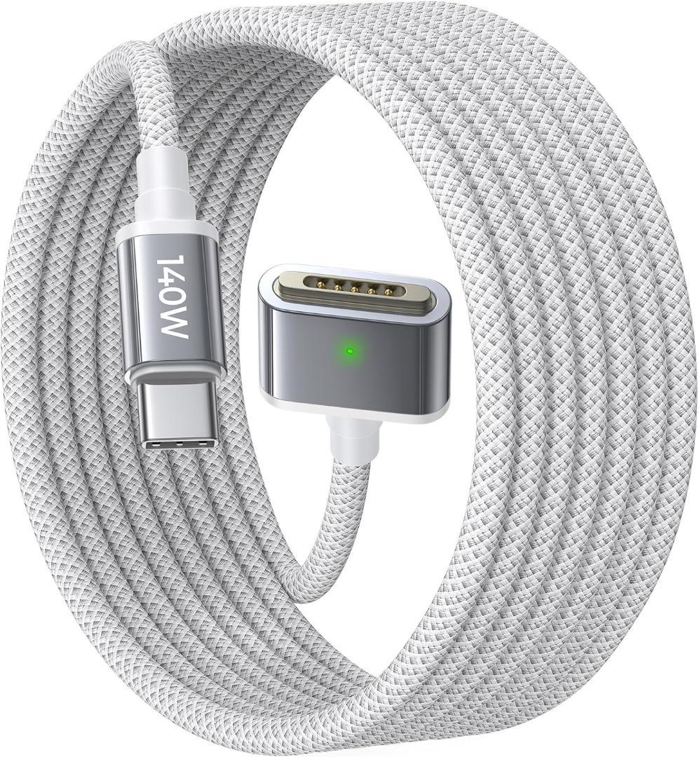 LISEN 140W Macbook Air 充電ケーブル (2m、PD3.1超