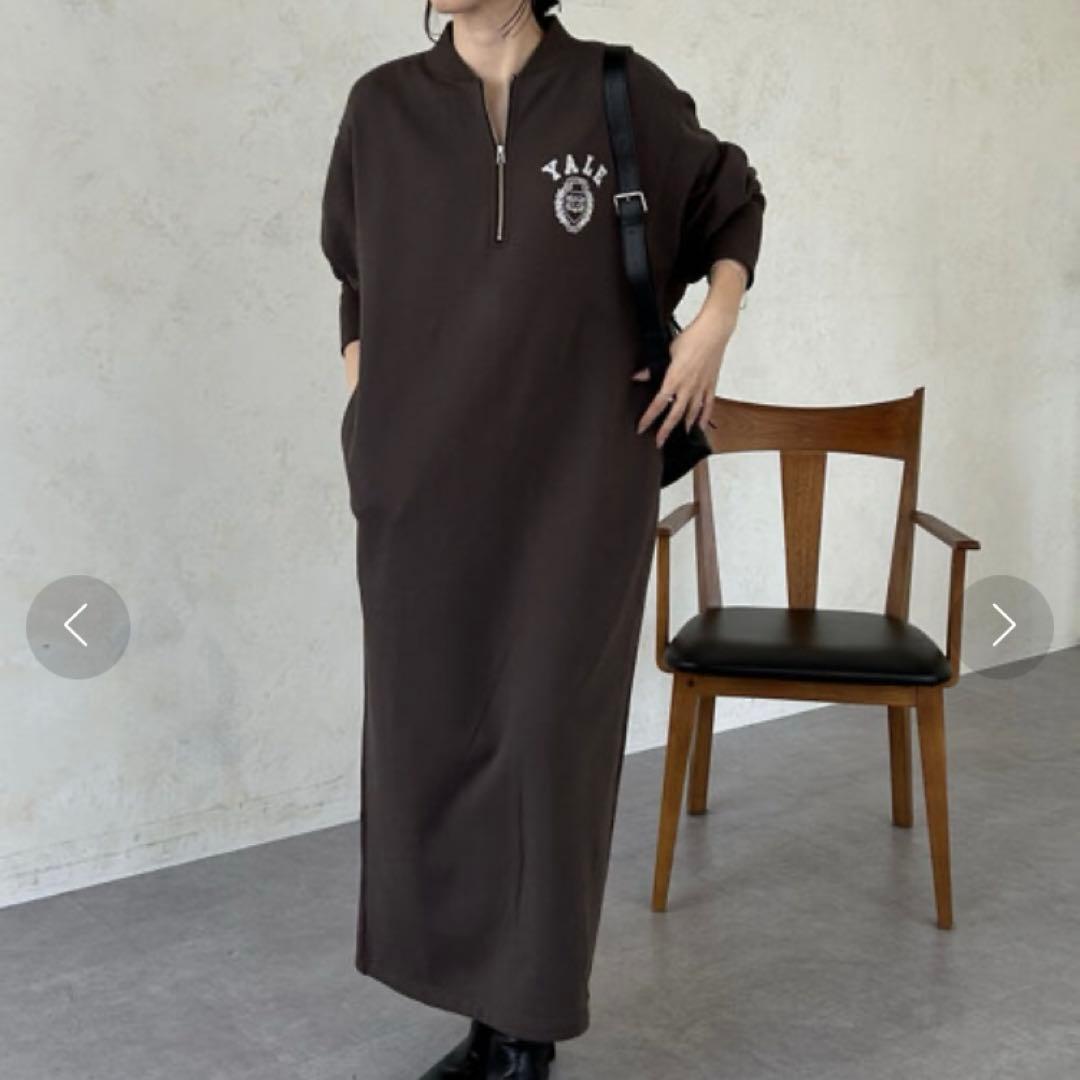 カレッジスウェット長袖ワンピースYALE《GOOD ROCK SPEED》