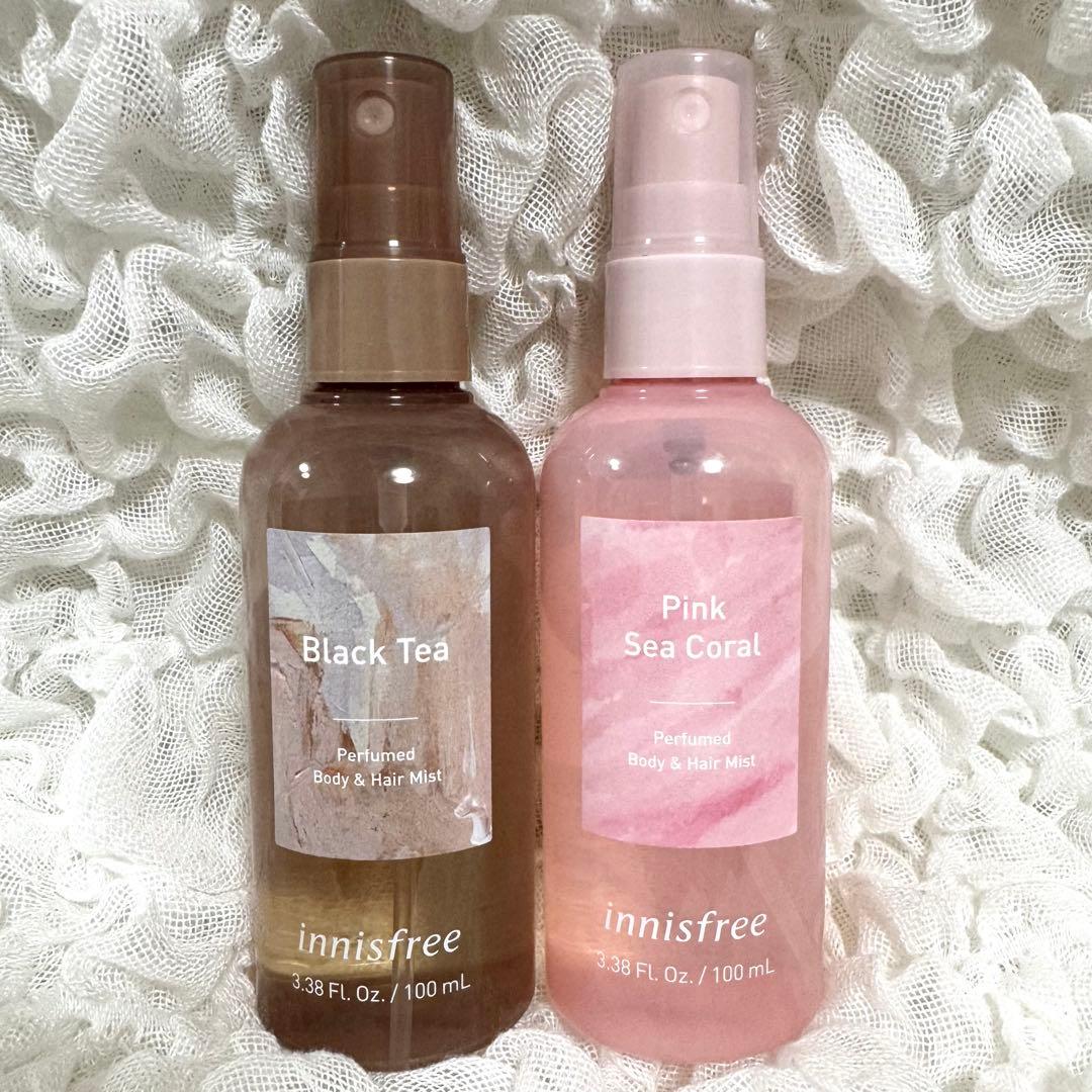 innisfree ボディ＆ヘアミスト ブラックティー ピンクシーコーラル