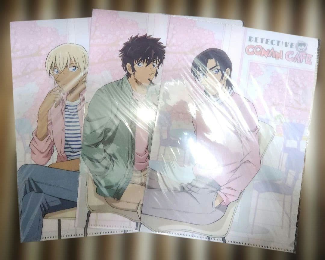 名探偵コナンカフェ　クリアファイル３点セット