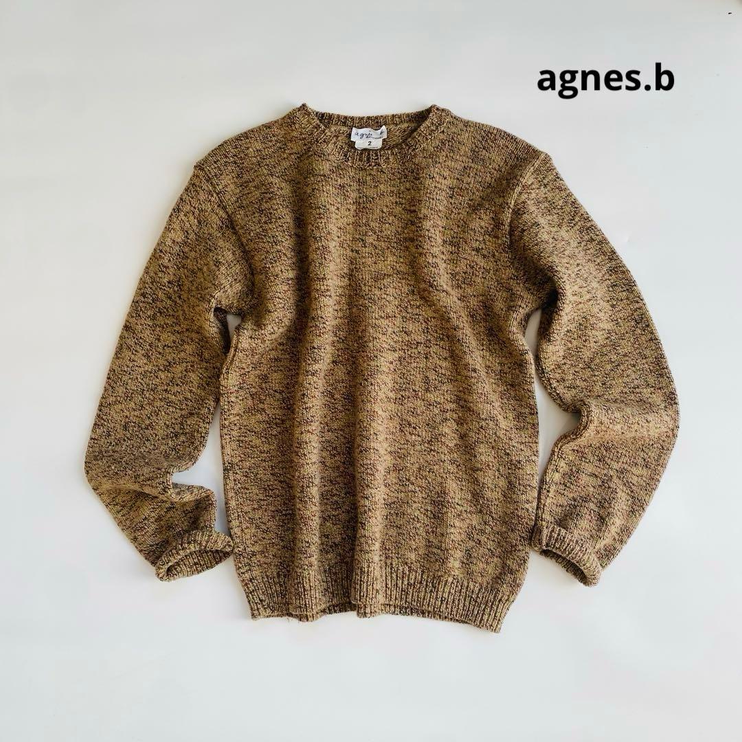 agnes.b アニエスベー ニット セーター サイズ2 ベージュ フランス製 by メルカリ