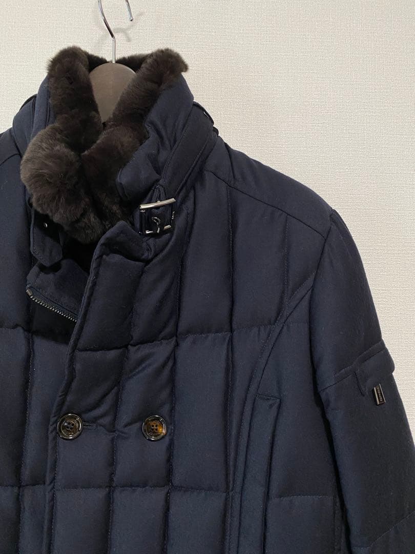 ムーレー MORRIS-L ネイビー カシミヤウール M(48)
