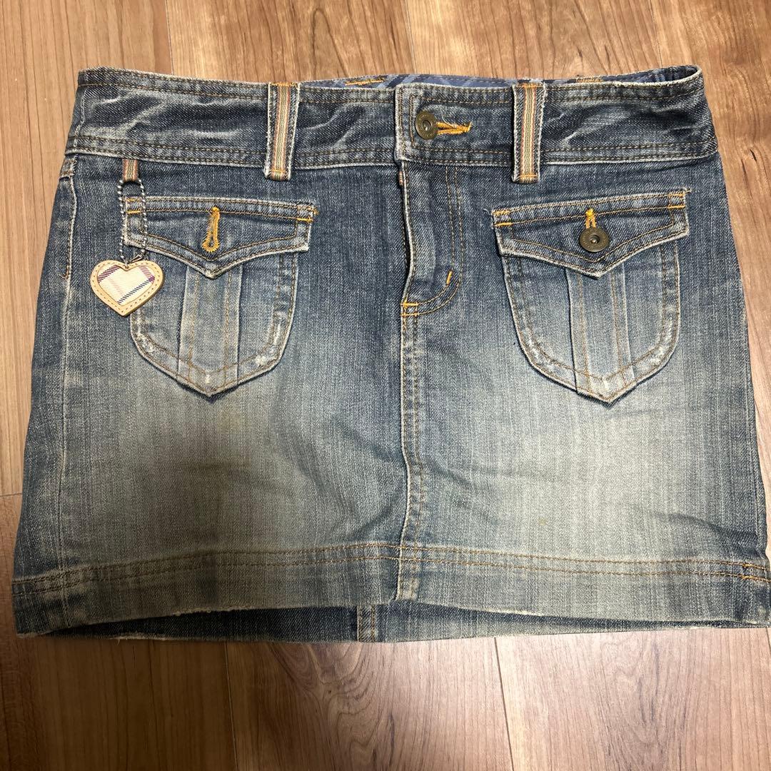 BURBERRY BLUE LABEL デニムミニスカート