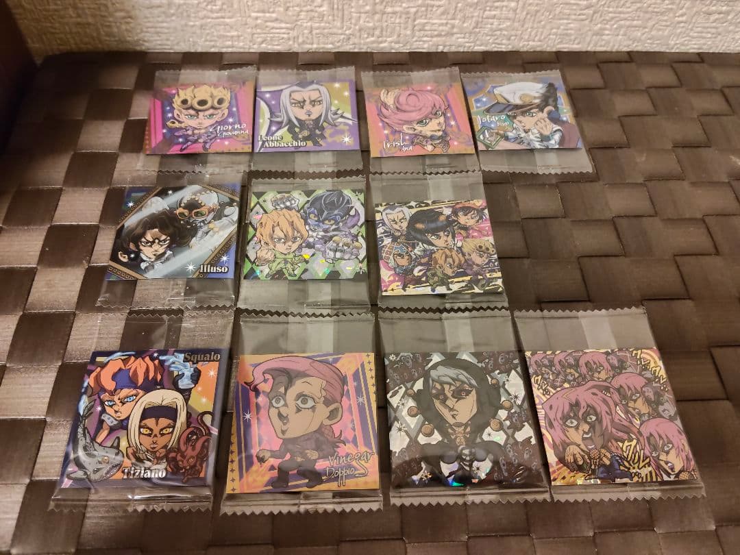 ジョジョの奇妙な冒険5部　黄金の風　シールウエハース　11枚セット