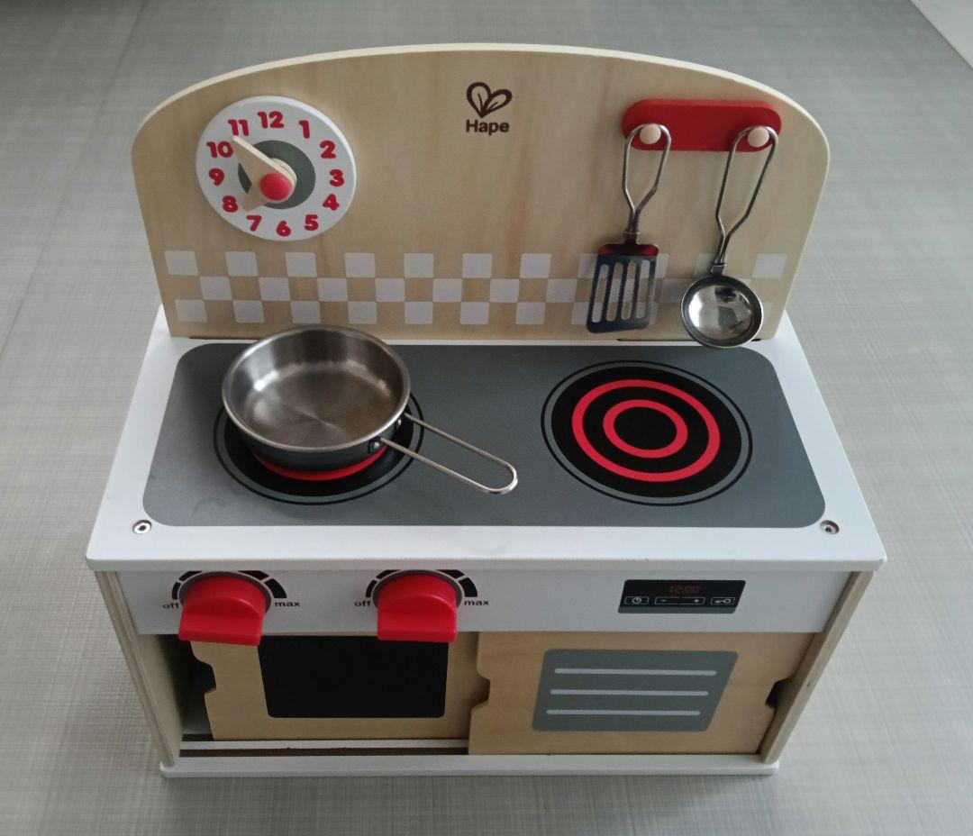 はじめてキッチンコンパクト　Hape 木製調理玩具