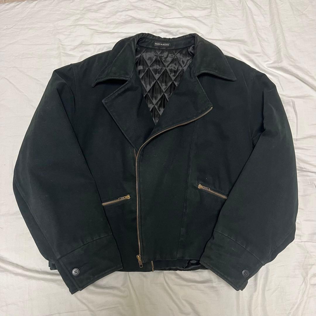 90s Agnes b. コットンライダースジャケット フランス