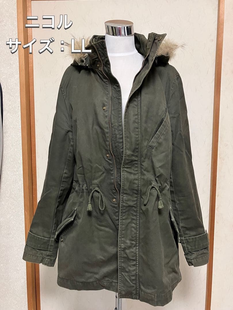 ニコル　サイズLL メンズモッズコート