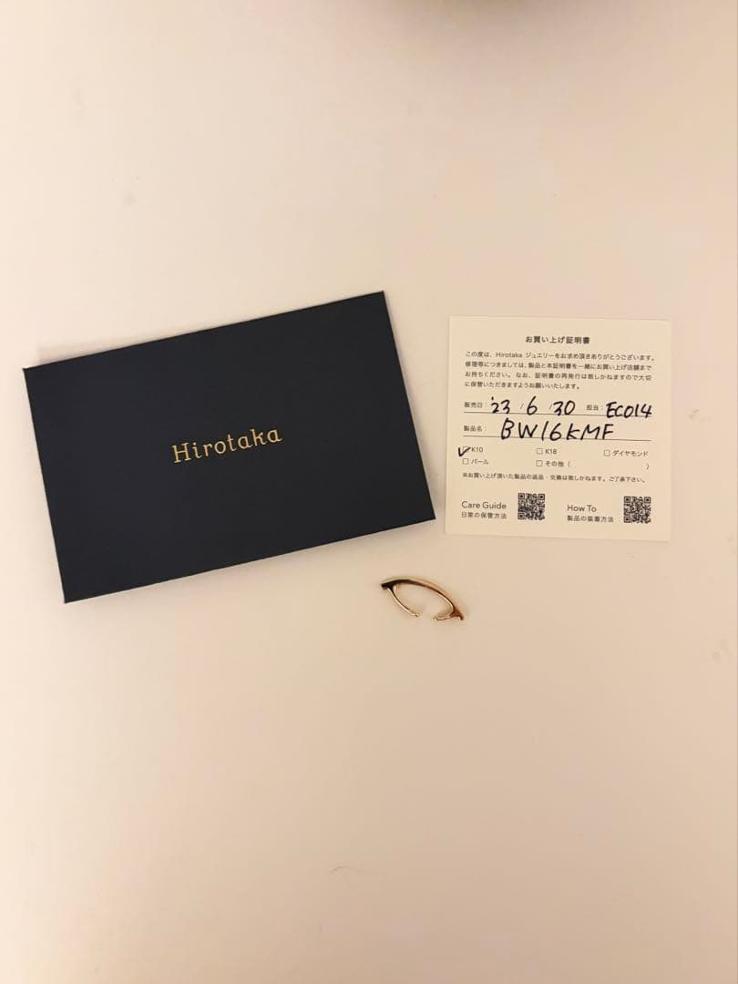 hirotaka bow イヤーカフ　ヒロタカ
