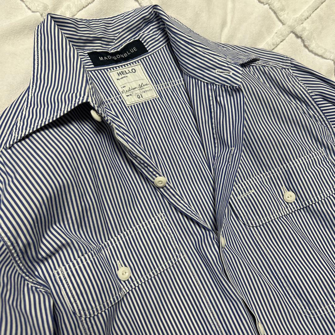 マディソンブルー × ロンハーマン ハンプトン ストライプ シャツ 01
