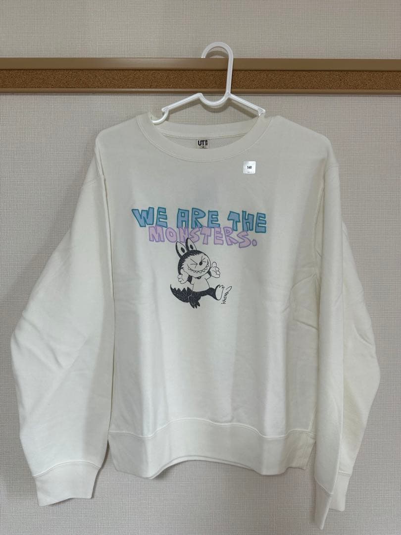 UNIQLO POP MART ラブブ スウェットシャツ オフホワイト 160㎝