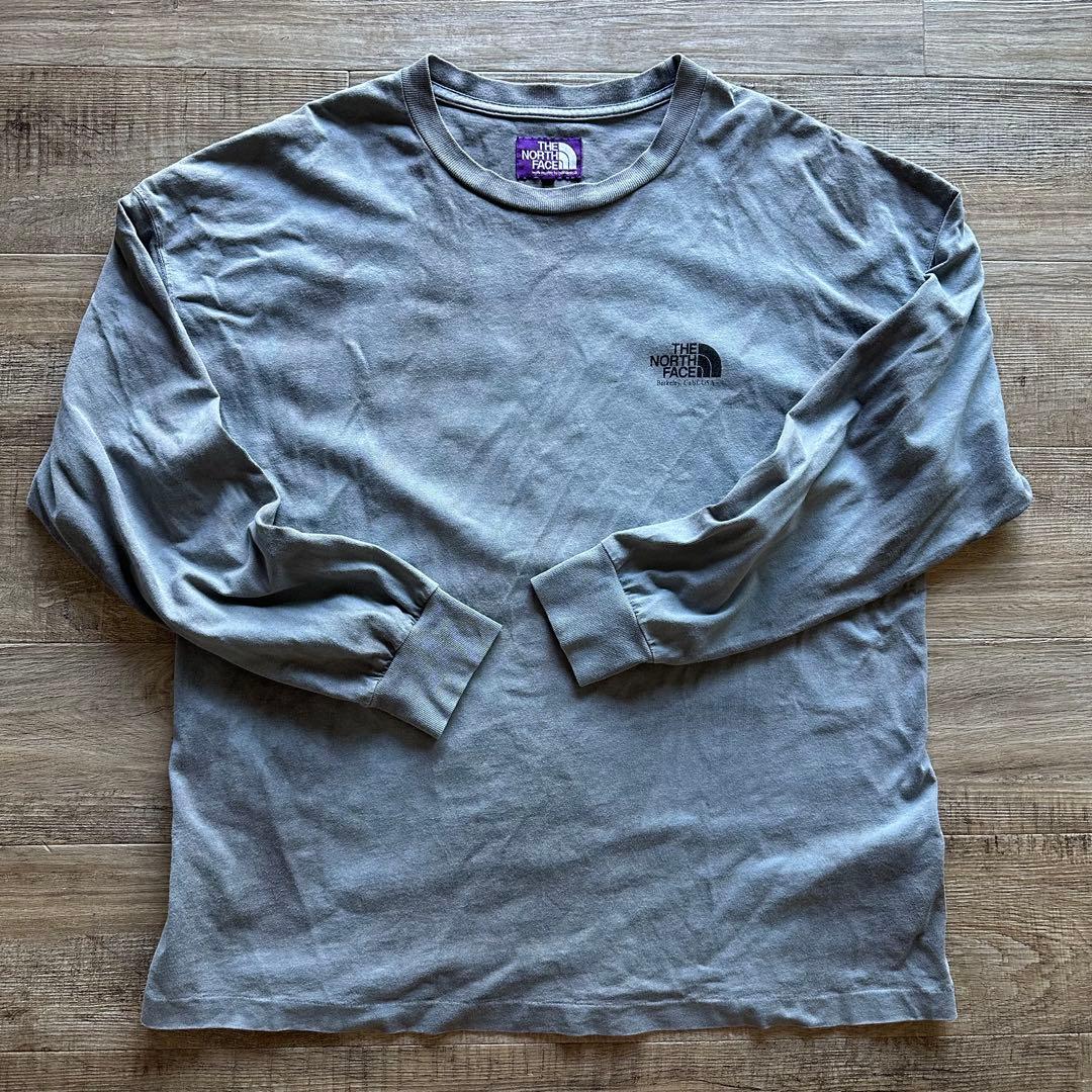 よし様　THE NORTH FACE ロンT タイダイ ブルー バックプリント