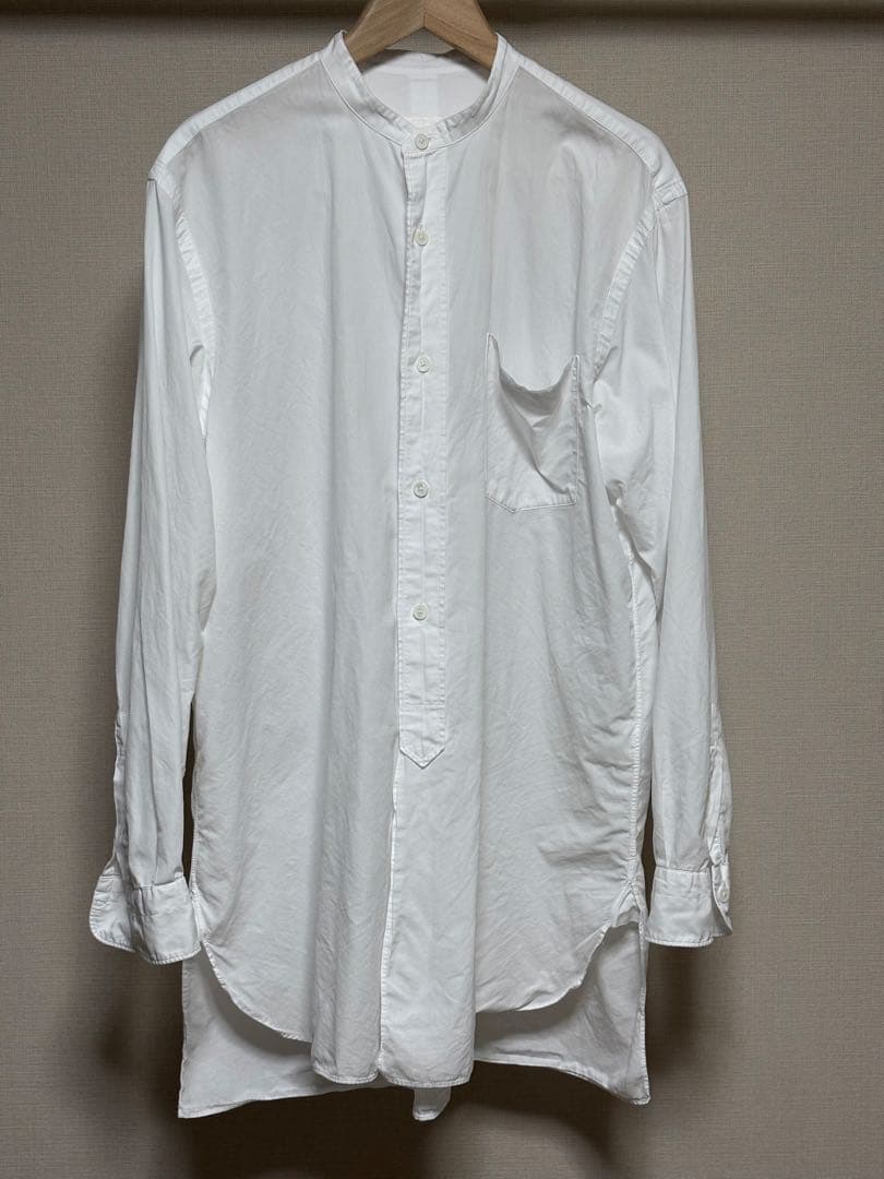 comoli バンドカラーシャツ