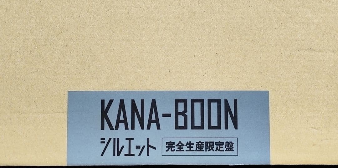 新品未開封 kana boon シルエット(完全生産限定盤)DVD ナルトダンス