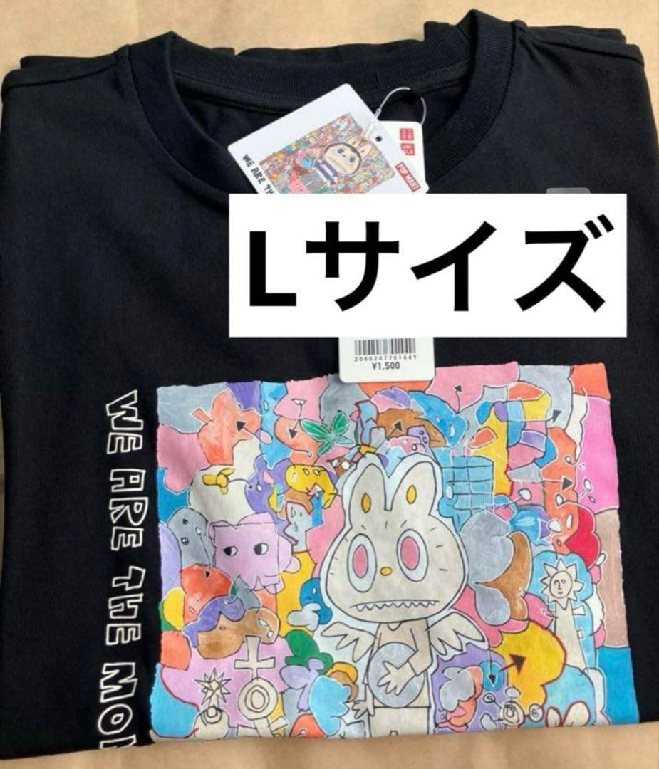 UNIQLO POPMART UT ユニクロ　ポップマート　ラブブ　黒 L