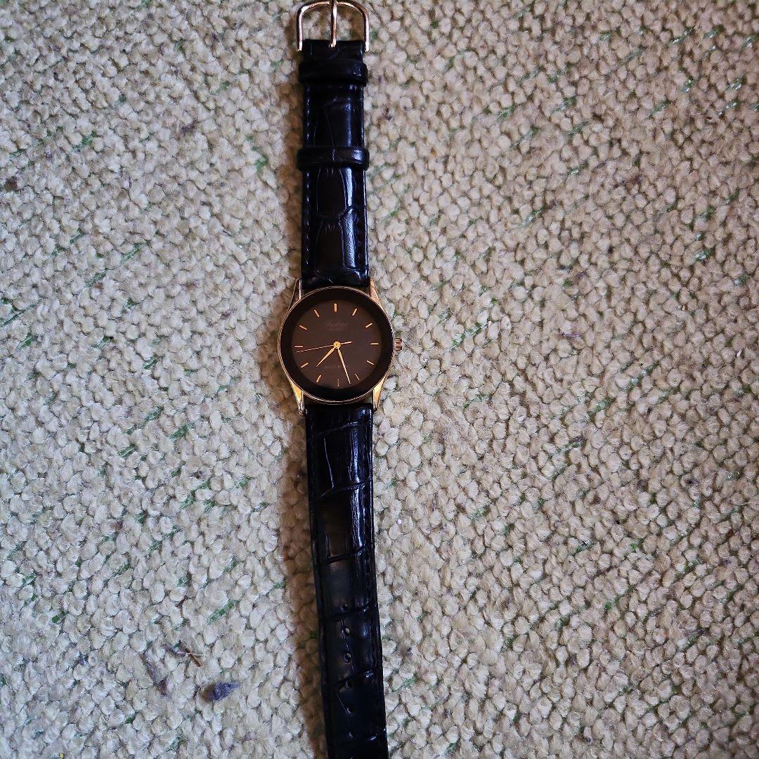 黒レザー 腕時計