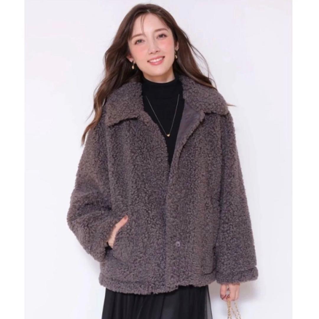 【新品】 アプワイザーリッシェ　ステンカラーボアコート by メルカリ