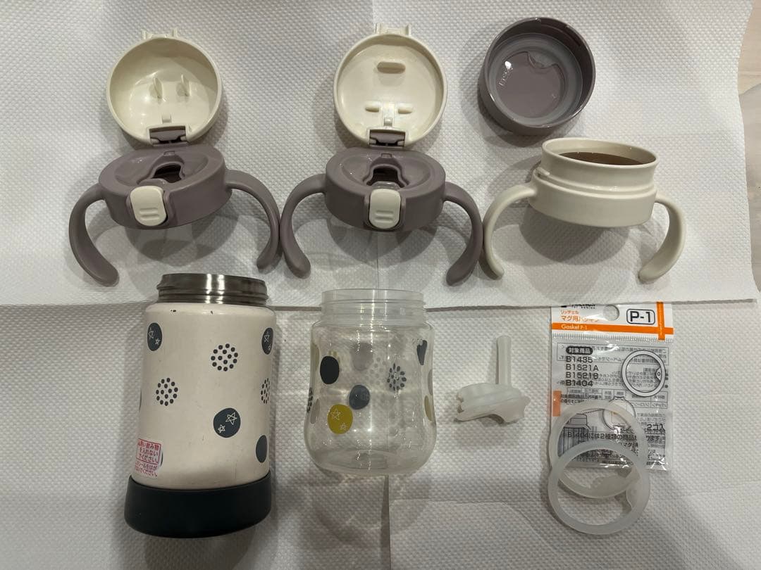 リッチェル ステップアップマグセット ライトグレー by メルカリ