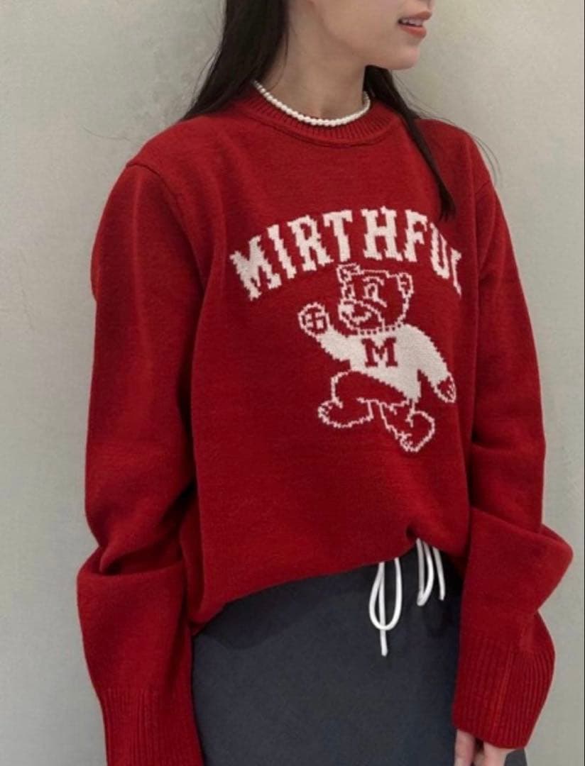 Mila Owen ベアモチーフニットセーター