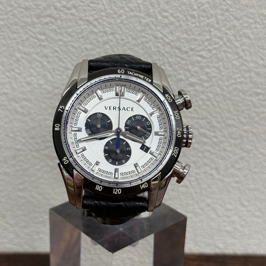 VERSACE ヴェルサーチ クロノグラフ VDB クォーツ 稼働品