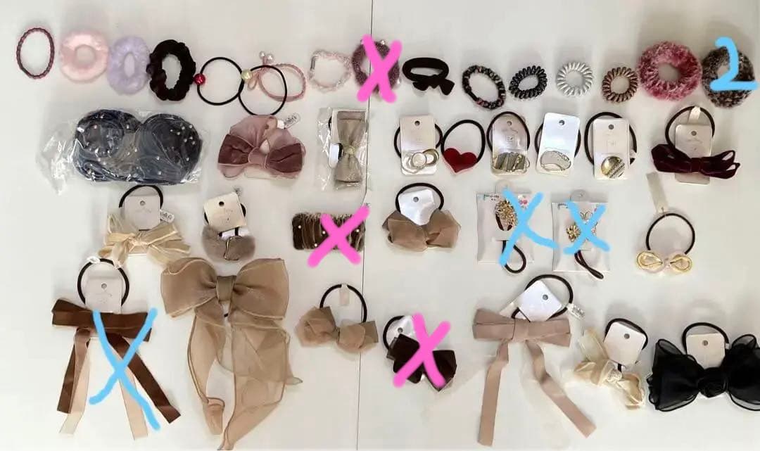 ゴム　ヘアゴム　ヘアアクセサリー　セット　ヘアアレンジ　りぼん