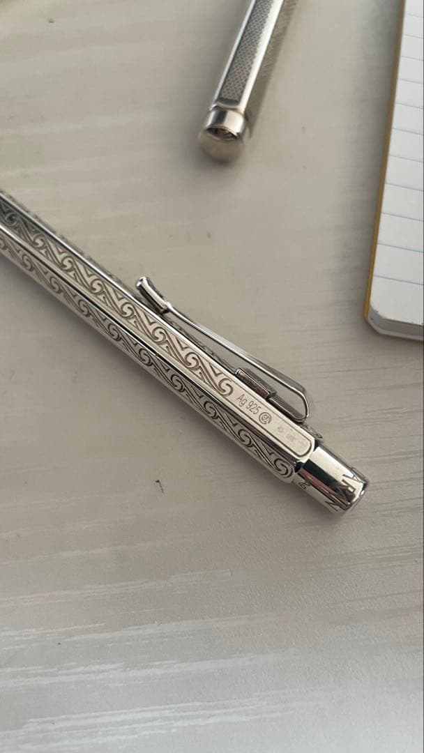 カランダッシュ エクリドール アンモナイト ボールペン スターリングシルバー