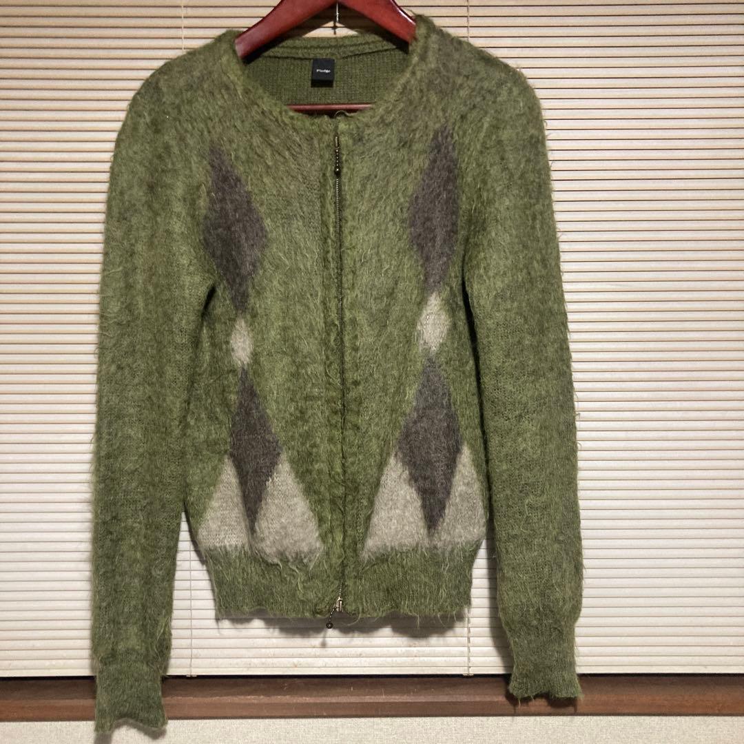 pledge プレッジ　モヘアカーディガン　日本製　グランジ