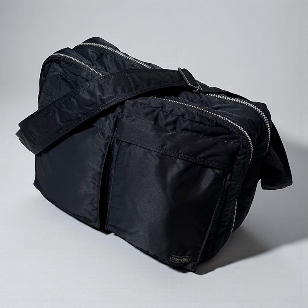 【美品】 ポーター タンカー XL 2層 マチ 拡張 ショルダーバッグ