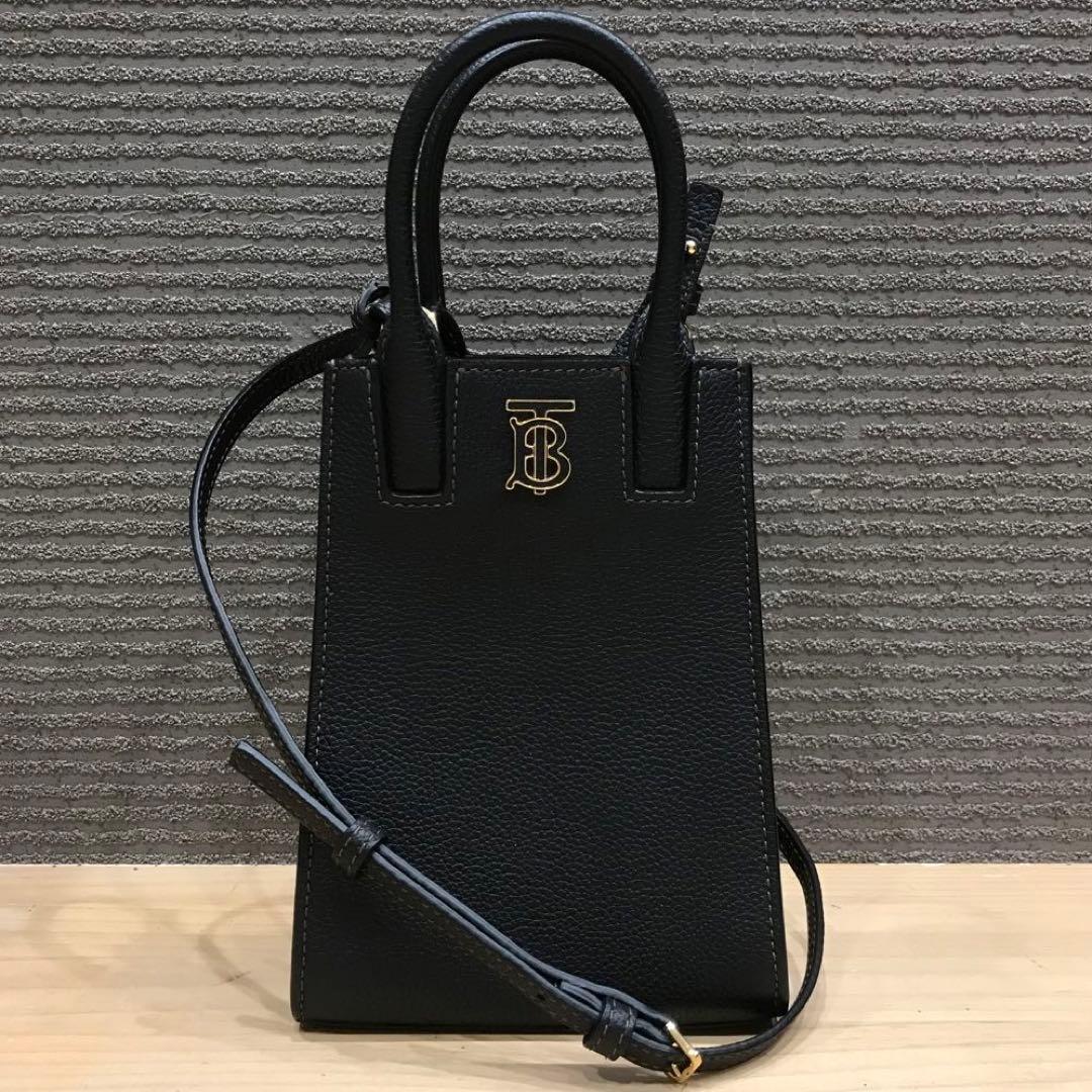 ほぼ未使用 BURBERRY マイクロ フランシス トート 2WAY レザー