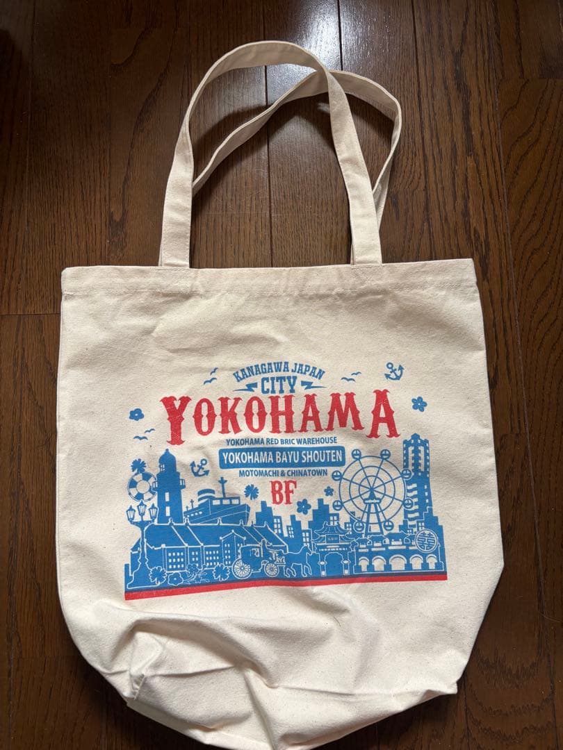 YOKOHAMA 横浜 キャンバストートバッグ エコバッグ コットン