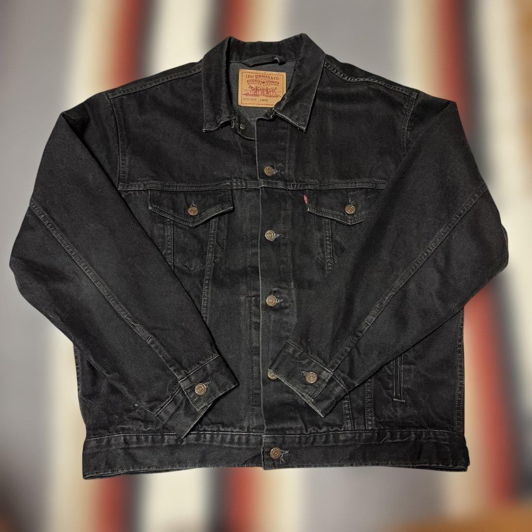 90s Levis USA製70507ブラックデニムジャケット　L