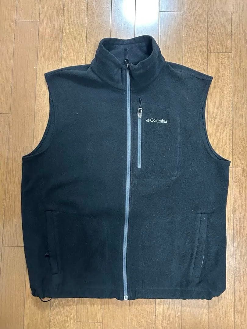 Columbia ブラック ジップアップベスト