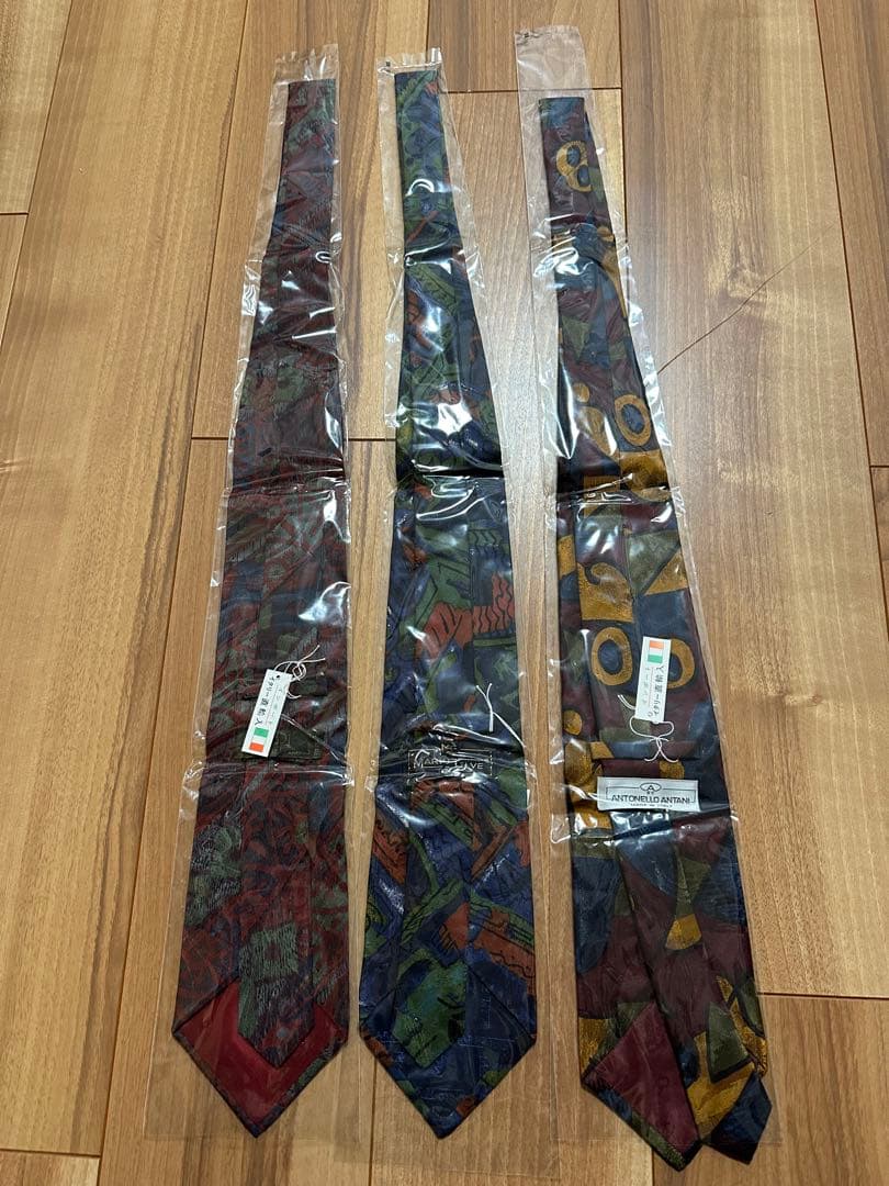 イタリア製 シルク100% ネクタイ 3本セット ブランド混在