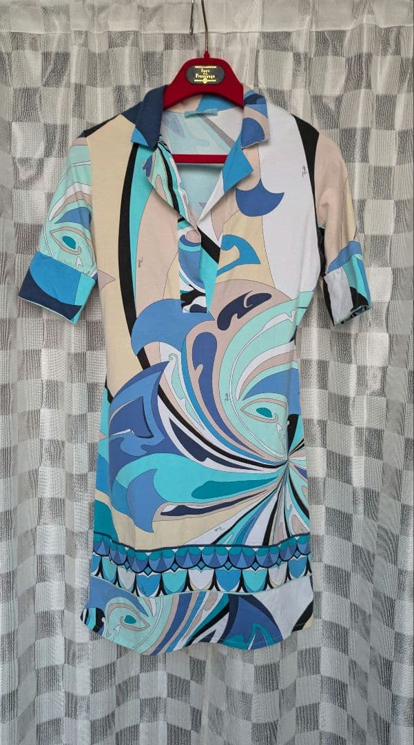 美品エミリオ・プッチ　ストレッチスキッパーチュニックワンピース38