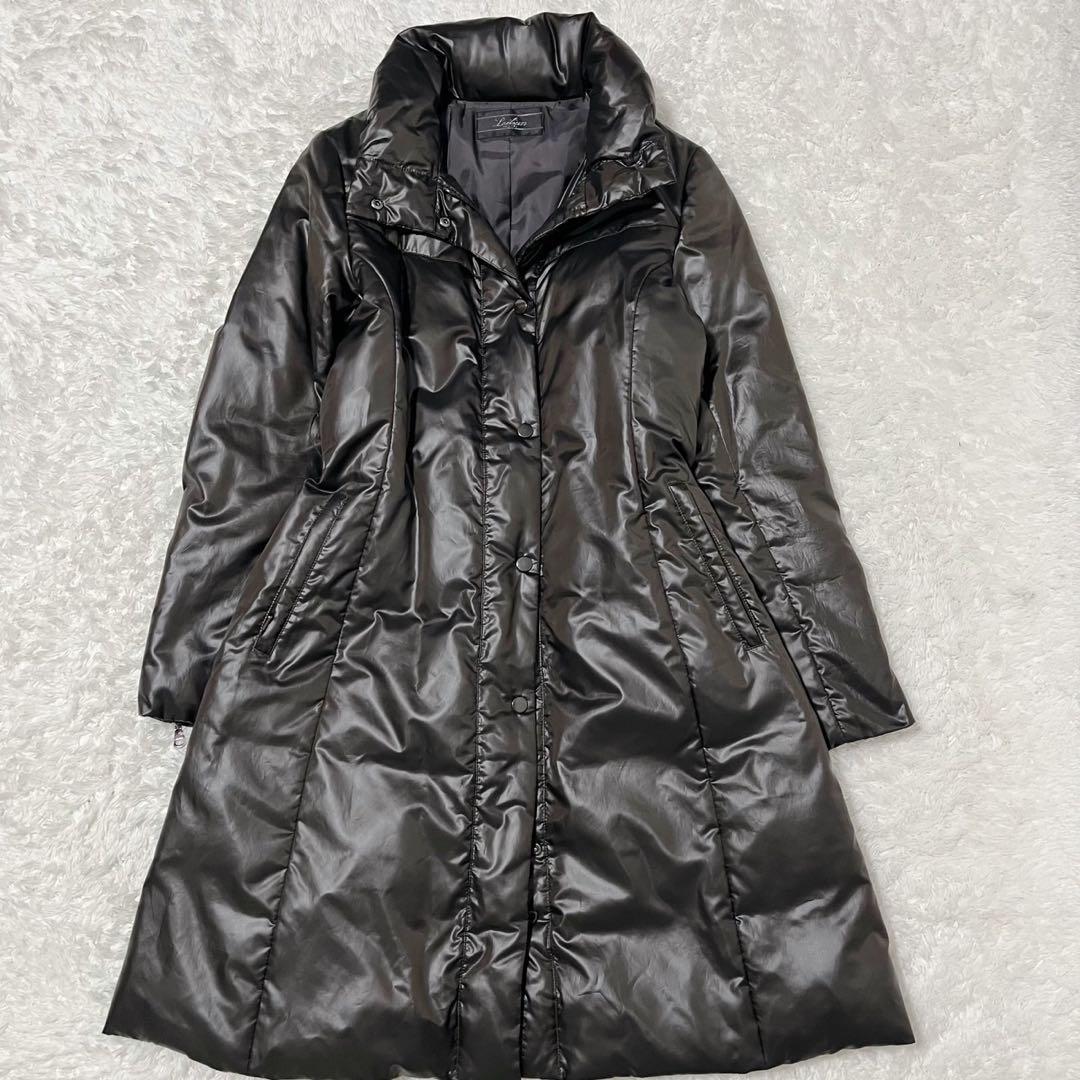 美品 Leilian レリアン ダウンコート ベルト付 9号 ブラウン